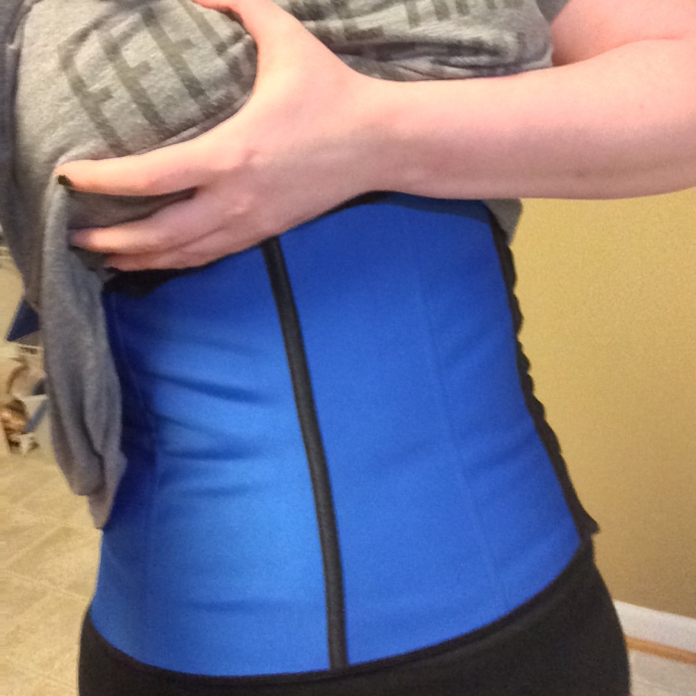 Waist Shaperz royal blue hook eye closure